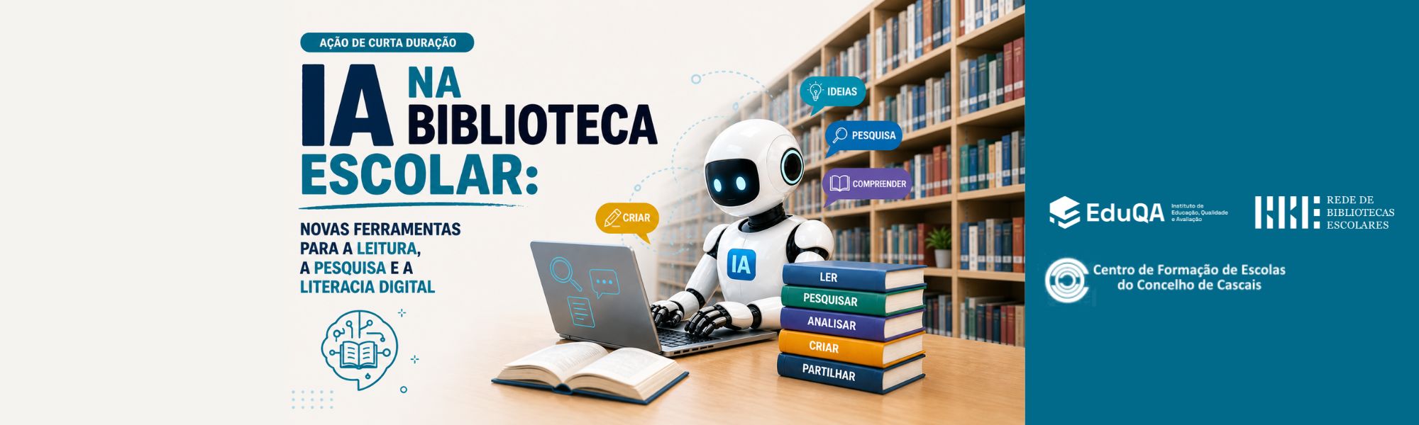 IA na biblioteca escolar